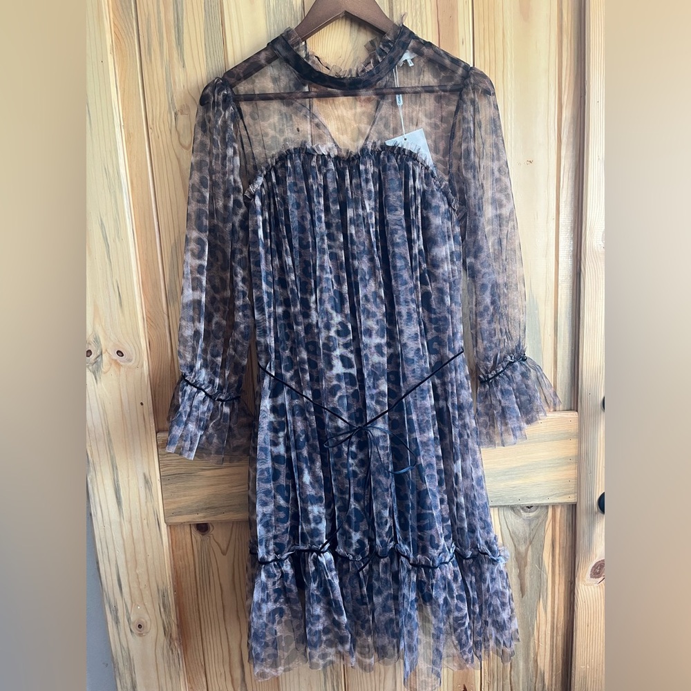 Choklate Paris Leopard Print Midi Dress
